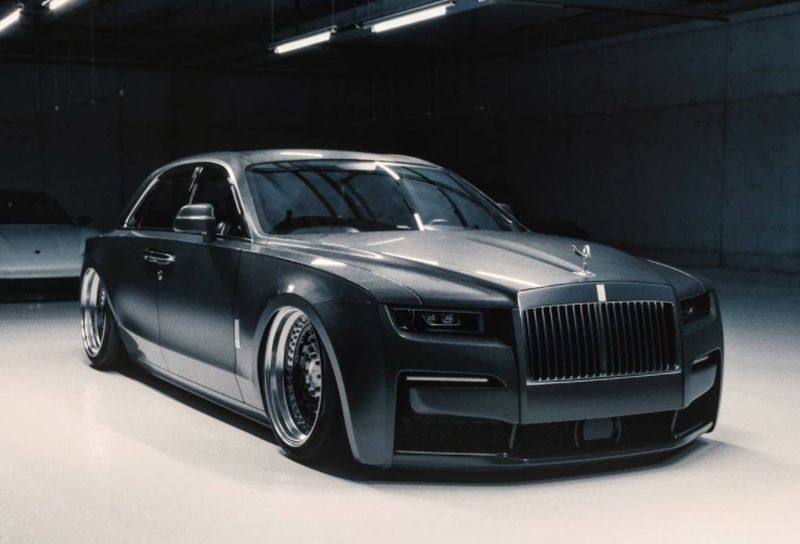 Rolls-Royce Ghost trở nên khác biệt hơn sau khi độ thân full carbon